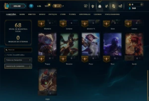 Unranked ocm 30 Champs e 4 Skins - League of Legends LOL