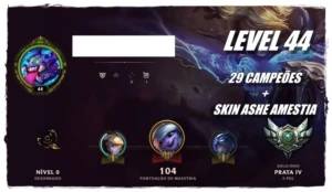 CONTA PRATA 5 LEVEL 44 - League of Legends LOL