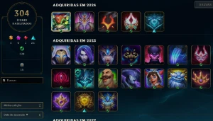 Vendo Conta esmeralda IV  + 275 Skins - League of Legends LOL