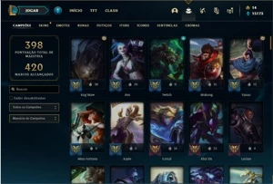 Conta prata 2 com 114 Champs e 134 Skins ( MAIN ADC ) - League of Legends LOL