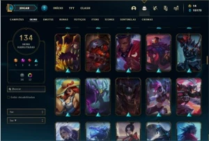 Conta prata 2 com 114 Champs e 134 Skins ( MAIN ADC ) - League of Legends LOL