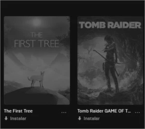 Conta Epic Games com 18 jogos.