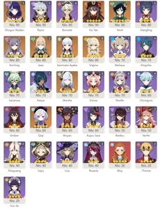 ⭐CONTA GENSHIN AR56✨SHOGUN+LUZ DO CORTADOR|HUTAO+HOMA✨E+⭐ - Genshin Impact