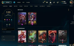 Conta Lol 189 Skin Todos Champions, 300K Ea, 2K De Rp Lv 417 - League of Legends