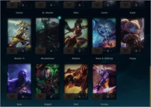 CONTA DIAMANTE 2, 65% DE WINRATE 90 JOGOS - League of Legends LOL