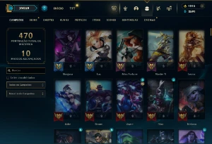 CONTA LOL- LVL 234 - 155 Champions - 64 Skins - FULL ACESSO - League of Legends