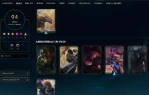 [Entrega Automática] Lol Prata, 94 Skins, Skins Ultimate, Mí - League of Legends