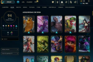 [Entrega Automática] Lol Prata, 94 Skins, Skins Ultimate, Mí - League of Legends