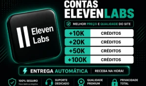 🎙️ ElevenLabs Premium | Full Acesso | 10.000 Créditos | - Inteligência Artificial