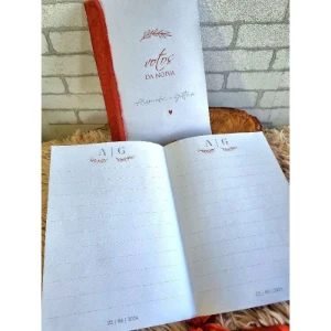 Par de Cadernos de Votos Personalizados - Artesanato e Personalizados