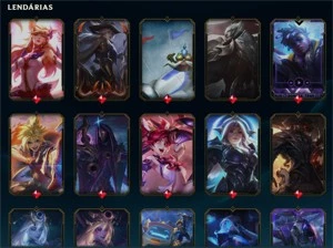 Conta com Lux Elementalista e varias skins lendárias lvl424 - League of Legends LOL