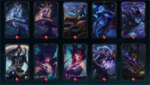 Conta com Lux Elementalista e varias skins lendárias lvl424 - League of Legends LOL