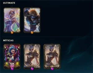 Conta com Lux Elementalista e varias skins lendárias lvl424 - League of Legends LOL
