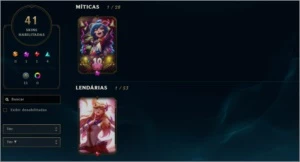 CONTA LOL GOLD2 105 CHAMPS 41 SKINS - League of Legends