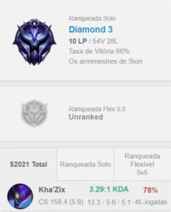 CONTA DIAMANTE 3 WINRATE ABSURDO, MUITAS SKINS - League of Legends LOL