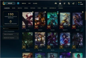 Conta ouro 2 com 32 skins e 58 champs - League of Legends LOL