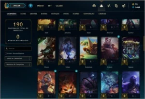 Conta ouro 2 com 32 skins e 58 champs - League of Legends LOL