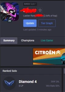 Conta LoL Diamante 4 - League of Legends
