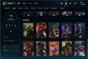 Conta ferro 2 com 47 Champs e 19 Skins + 2 Miticas - League of Legends LOL
