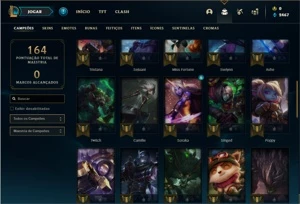 Conta ferro 2 com 47 Champs e 19 Skins + 2 Miticas - League of Legends LOL