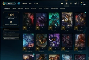 Conta ferro 2 com 47 Champs e 19 Skins + 2 Miticas - League of Legends LOL