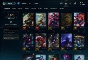 Conta ferro 2 com 47 Champs e 19 Skins + 2 Miticas - League of Legends LOL
