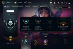 Conta platina 4 com 6 skins e 29 champs - League of Legends LOL