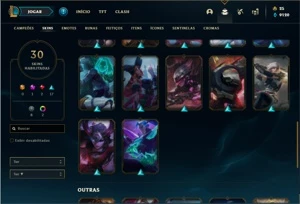 Conta prata 4 com 70 Champs e 30 Skins + 2 Fragmentos - League of Legends LOL