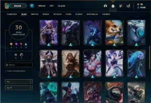 Conta prata 4 com 70 Champs e 30 Skins + 2 Fragmentos - League of Legends LOL