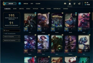 Conta prata 4 com 70 Champs e 30 Skins + 2 Fragmentos - League of Legends LOL