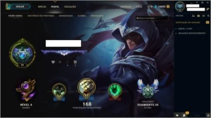 Conta Diamante 3 League Of Legends - 55 Campeões 11 Skins LOL