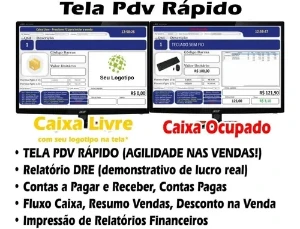 Sistema P/ Loja, Controle De Estoque, Pdv, Caixa, Vendas - Softwares e Licenças