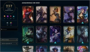 237 SKINS - PLAT3 EX-DIAMOND LVL266 - League of Legends LOL
