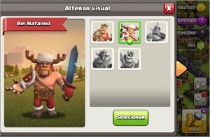 Conta clash of clans cv 11 quase full e com skins nos herois