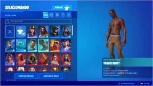 CONTA DE FORTNITE TRYHARD COM TRAVIS SCOTT
