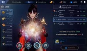 CONTA MIRA NÍVEL 60 COM 64K DE PODER SA82 - MIR4