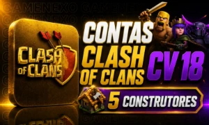 Contas Clash of Clans CV 18 + 5 Construtores + Brinde