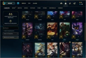Conta ouro 4 baratinha com 5 skins e 29 champs (1 ultimate) - League of Legends LOL