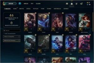 Conta ouro 4 baratinha com 5 skins e 29 champs (1 ultimate) - League of Legends LOL