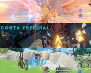 Conta Especial - Genshin Impact, Dano, Dinheiro e Exp