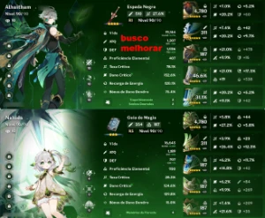CONTA AR 60 - 21 Personagens 5* e 9 Armas 5* Genshin Impact