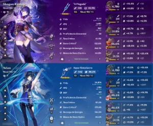 CONTA AR 60 - 21 Personagens 5* e 9 Armas 5* Genshin Impact