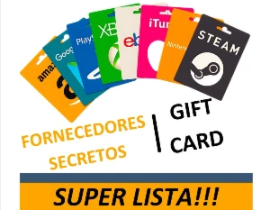 Lista Secreta De Top Fornecedores De Gift Cards