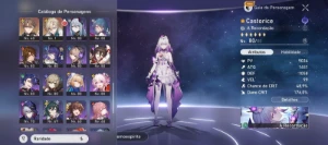 Castorice E2 S1 + 35 Personagens 5 Estrelas Conta End Game - Honkai: Star Rail