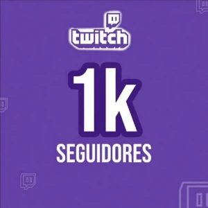 1k de Seguidores para Twitch - Redes Sociais