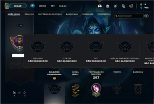 Conta Unranked com 116 Champs e 182 Skins - League of Legends LOL
