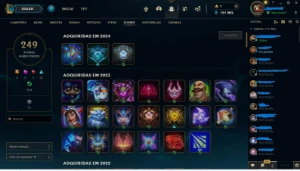 Vendo Conta Lol level 256, conta de 2014 com 208 skins! - League of Legends