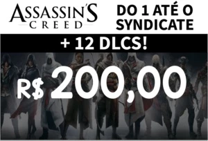 Conta Nuuvem - Assassins Creed 1 ao Syndicate + Varias DLCs - Outros