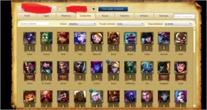 Conta league of legends lvl 30  OURO IV  80 personagens LOL
