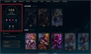 Conta League of Legends 6 Anos - 166 Skins LOL